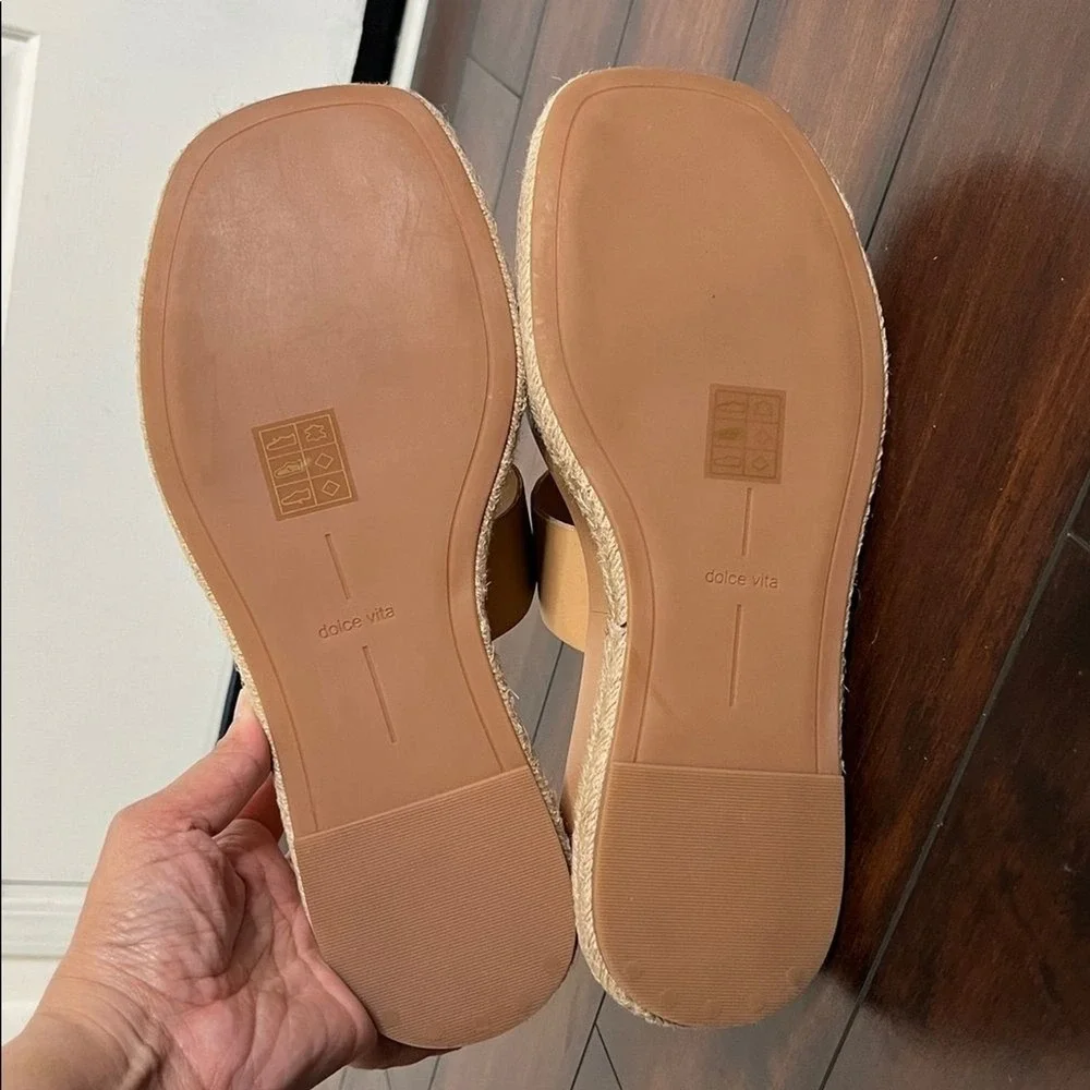 Dolce Vita Women's Canyon Flatform Footbed Espadrille Wedge Sandals size 9.5 New